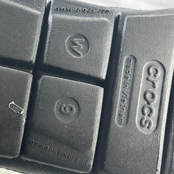 Crocs Women's Stretch Sole Relaxed Fit Black Comfort Flats Size 9 - Picture 5 of 8